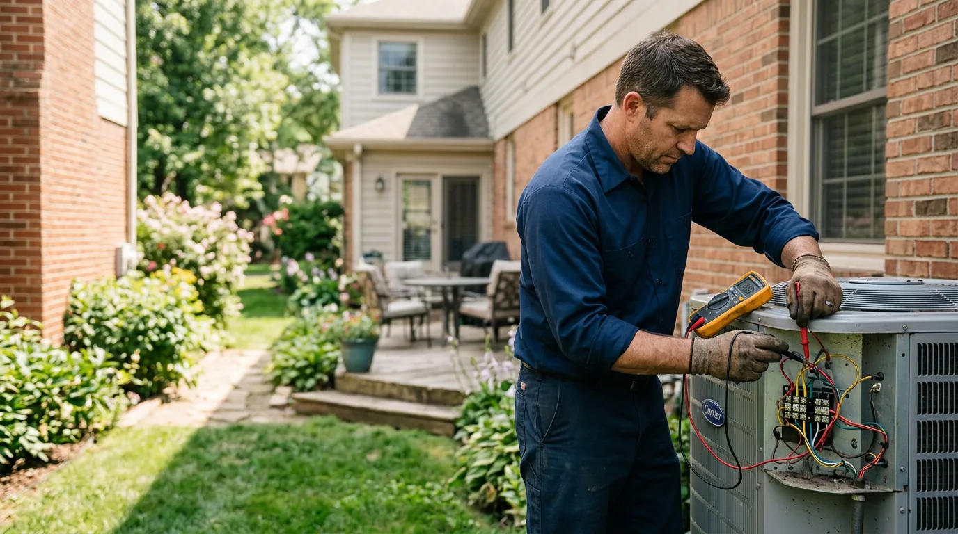 HVAC technician working near Sentinel Butte, ND